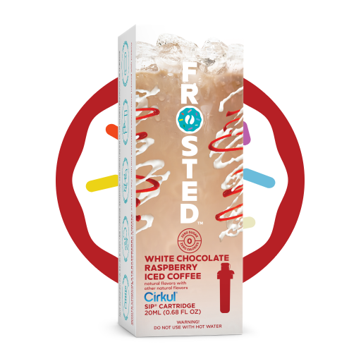 Frosted White Chocolate Raspberry Iced Coffee | Daily Edit