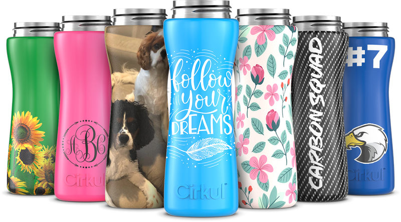 Custom 22oz. Stainless Steel Bottle & Comfort Grip Lid | Home Select
